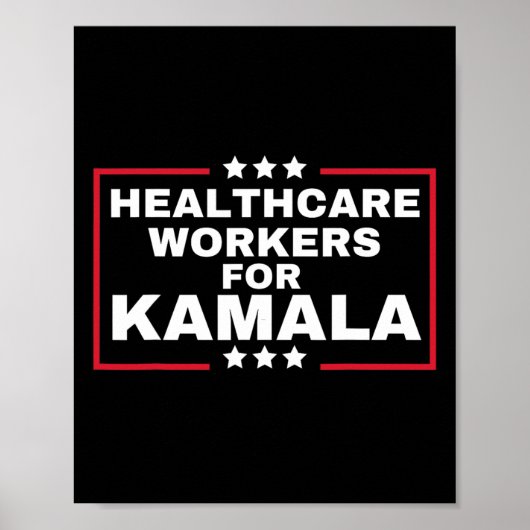 Kamala 2024 Krankenversicherung für Harris-Kranken Poster (Vorne)