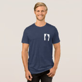 Kamala 2024 Modernes Design Tri-Blend Shirt (Vorderseite voll)