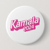 Kamala 2024 Pink farbenfroh Button (Vorderseite)