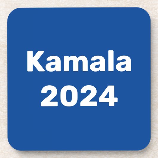 Kamala 2024 Präsidentschaftswahl Getränkeuntersetzer (Vorderseite)