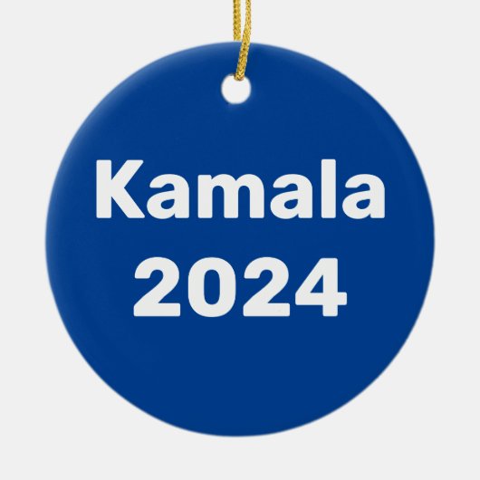 Kamala 2024 Präsidentschaftswahl Keramik Ornament (Vorne)