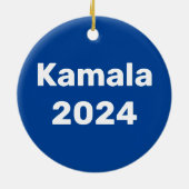 Kamala 2024 Präsidentschaftswahl Keramik Ornament (Hinten)