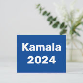 Kamala 2024 Präsidentschaftswahl Postkarte (Stehend Vorderseite)