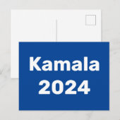 Kamala 2024 Präsidentschaftswahl Postkarte (Vorne/Hinten)