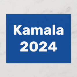 Kamala 2024 Präsidentschaftswahl Postkarte