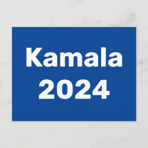 Kamala 2024 Präsidentschaftswahl Postkarte