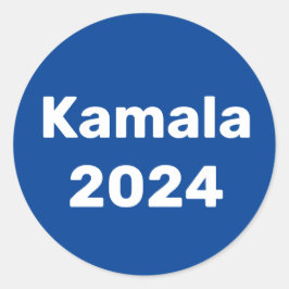 Kamala 2024 Präsidentschaftswahl Runder Aufkleber