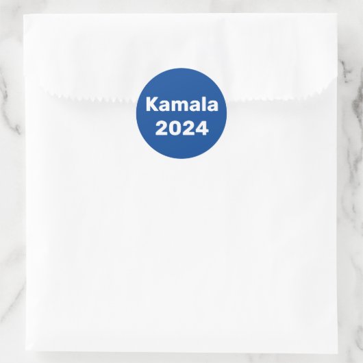 Kamala 2024 Präsidentschaftswahl Runder Aufkleber (Tasche)