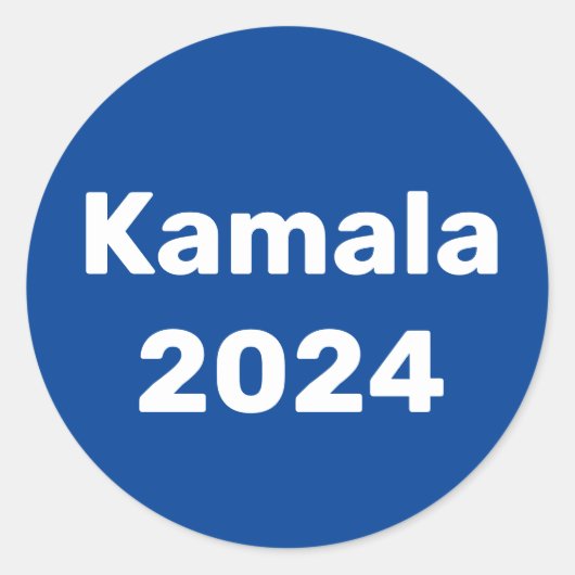 Kamala 2024 Präsidentschaftswahl Runder Aufkleber (Vorderseite)