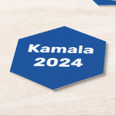 Kamala 2024 Präsidentschaftswahl Untersetzer (angewinkelt)