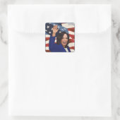 Kamala 2024 quadratischer aufkleber (Tasche)