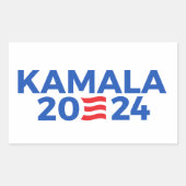Kamala 2024 rechteckiger aufkleber (Vorderseite)