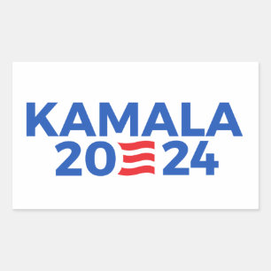 Kamala 2024 rechteckiger aufkleber
