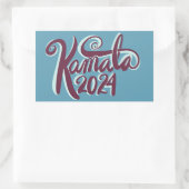 Kamala 2024 rechteckiger aufkleber (Tasche)