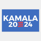 Kamala 2024 rechteckiger aufkleber (Vorderseite)