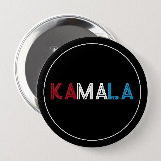 KAMALA 2024 RWB-Kampagne Button (Vorne & Hinten)