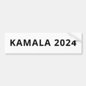 Kamala 2024 schlicht minimalistisch, modern weiß autoaufkleber (Vorne)