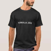 Kamala 2024 schlicht minimalistisch modernes weiße T-Shirt (Vorderseite)