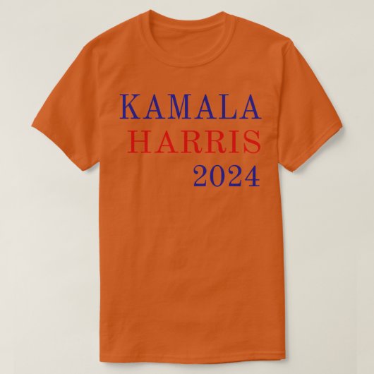 Kamala 2024 Text T-Shirt (Design vorne)