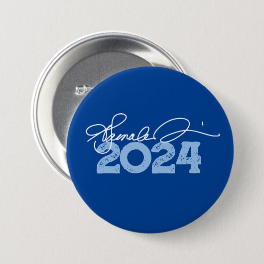 Kamala 2024 Unterschrift Button (Vorne & Hinten)