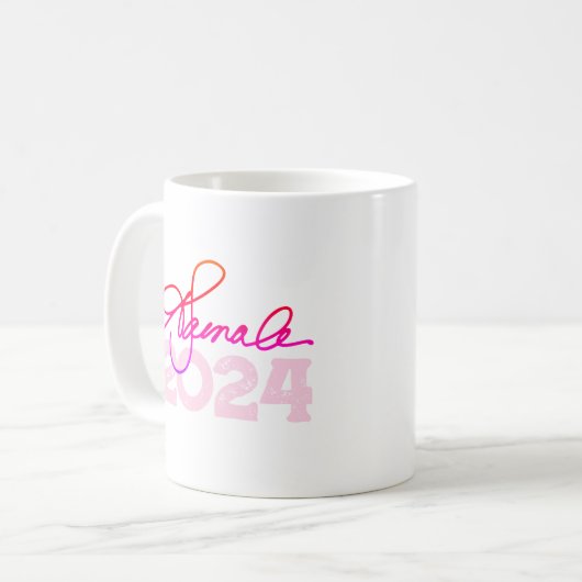Kamala 2024 Unterschrift Kaffeetasse (Vorderseite Links)