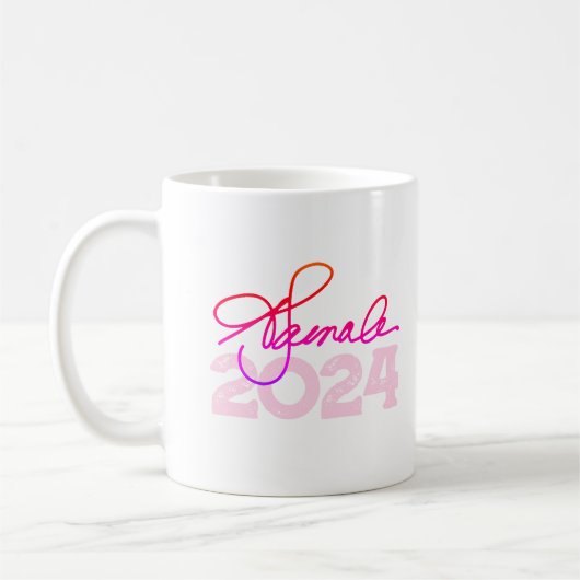 Kamala 2024 Unterschrift Kaffeetasse (Links)