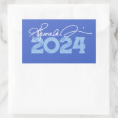 Kamala 2024 Unterschrift Rechteckiger Aufkleber (Tasche)