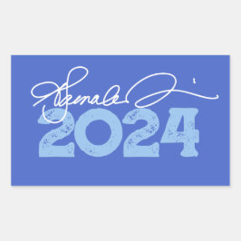 Kamala 2024 Unterschrift Rechteckiger Aufkleber