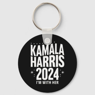 Kamala 2024 Unterstützung Ich bin mit ihr Kamala H Schlüsselanhänger