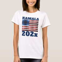 KAMALA 2024 USA-Flagge blau roter falscher Glitter