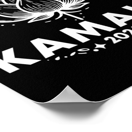 Kamala 2024 White Lotus Poster (Ecke)