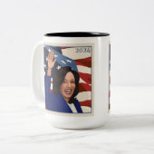 Kamala 2024 zweifarbige tasse (Vorderseite Links)