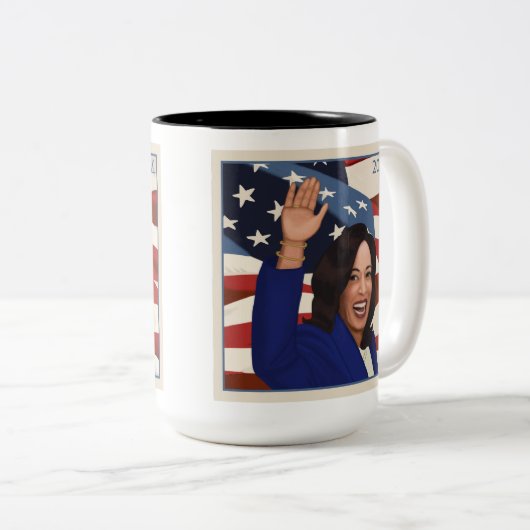 Kamala 2024 zweifarbige tasse (VorderseiteRechts)