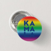 Kamala 3 Silben Regenbogen lgbtq Gay Pride Button (Vorne & Hinten)