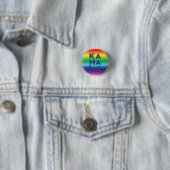 Kamala 3 Silben Regenbogen lgbtq Gay Pride Button (Beispiel)