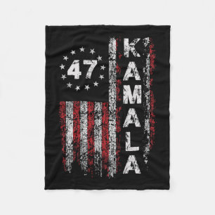 Kamala 47 Kamala47 Präsident USA Flagge 2024 Fleecedecke