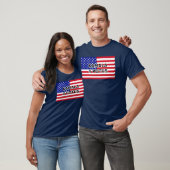 KAMALA 4 POTUS - Amerikanische Flagge T-Shirt (Unisex)