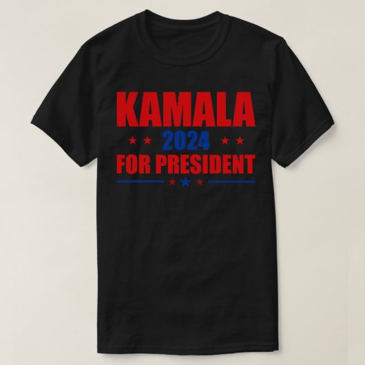 Kamala als Präsidentin T-Shirt (Design vorne)