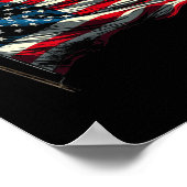 Kamala American Flag Poster (Ecke)