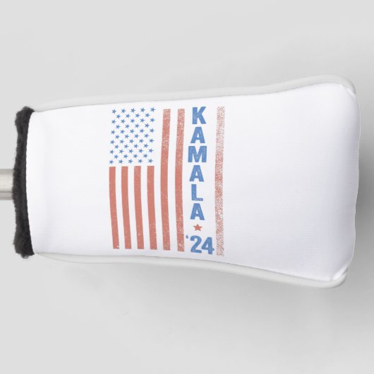 Kamala American Flag Präsidentschaftswahl Golf Headcover (Vorderseite)