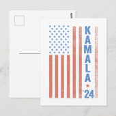 Kamala American Flag Präsidentschaftswahl Postkarte (Vorne/Hinten)