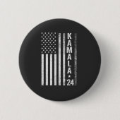 Kamala American Flag President Election USA Button (Vorderseite)