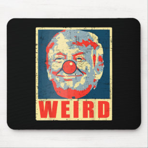 Kamala Anti Trump Clown Vintag Retro Trump komisch Mousepad