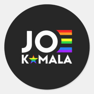 Kamala Biden Harris 2020 Gay Pride Flag Democ Runder Aufkleber