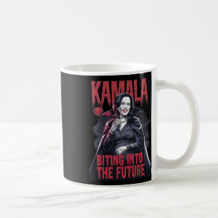 Kamala Biting The Future Vampire Kamala Harris Hal Kaffeetasse