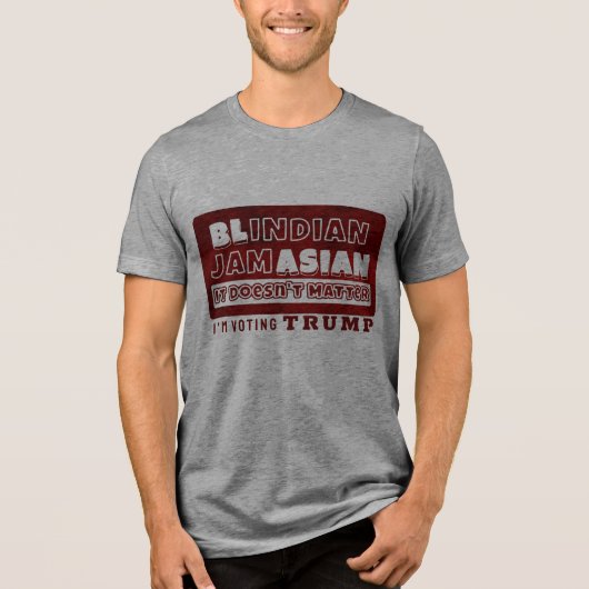Kamala Black Indian Jamaican Asian Tri-Blend Shirt (Vorderseite)