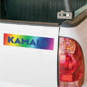 Kamala blaue Typografie-Gefälle Regenbogenschrot Autoaufkleber (Auf Lkw)