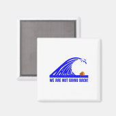 Kamala Blue Wave 2024 Magnet (Vorderseite/Rückseite)