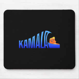 Kamala Blue Wave über Trump Harris für Präsident Mousepad