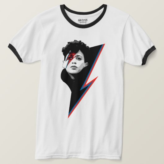 KAMALA - BOWIE - LICHTBOLT T-Shirt (Design vorne)